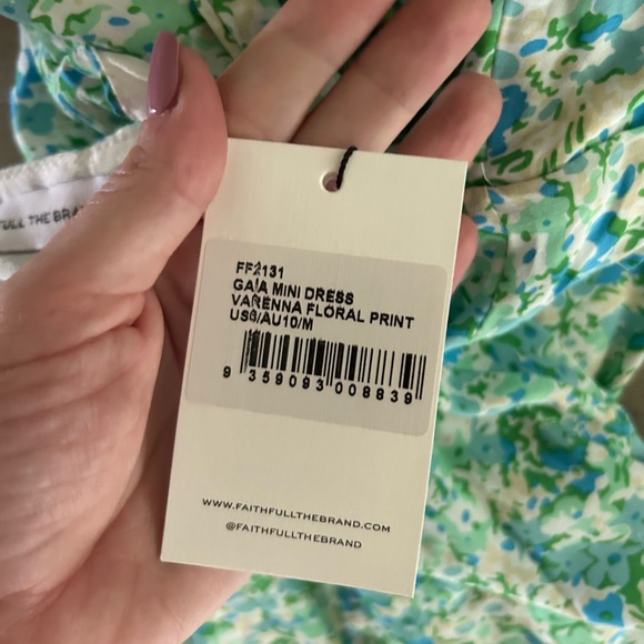 Faithfull The Brand Gaia Mini Dress In Varenna Floral Print - Picture 6 of 8